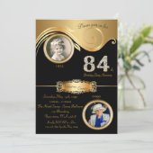 84番目，誕生日ウーマン84番目，アエレガントートデコ，黒 招待状 (スタンド正面)