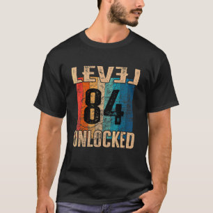 84誕生日レベルのロック解除されたヴィンテージレトロ Tシャツ