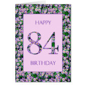 84誕生日紫デイジー (正面)