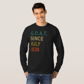 84誕生日84歳ヤギ1938年7月以来 Tシャツ (正面フル)