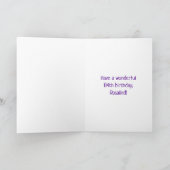 84誕生日:おもしろいグラフィティインスパイア – レインボー84 カード (内部)