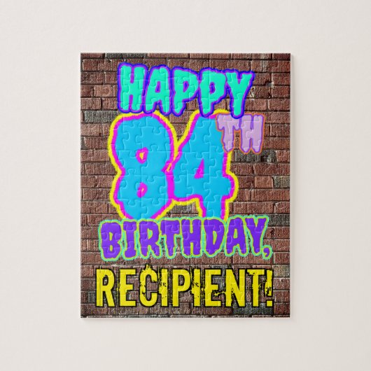 84誕生日~おもしろい、落書きルインスパイアック ジグソーパズル (縦)