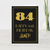 84誕生日~アールデコインスパイア84の外観と名前 カード (正面)