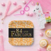 84誕生日 ペーパープレート (パーティー)