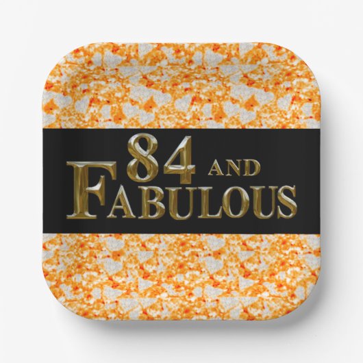 84誕生日 ペーパープレート (正面)