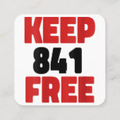 841サーフィンオッタ841 841保フリーカリフォルニアオッタ スクエア名刺 (裏面)