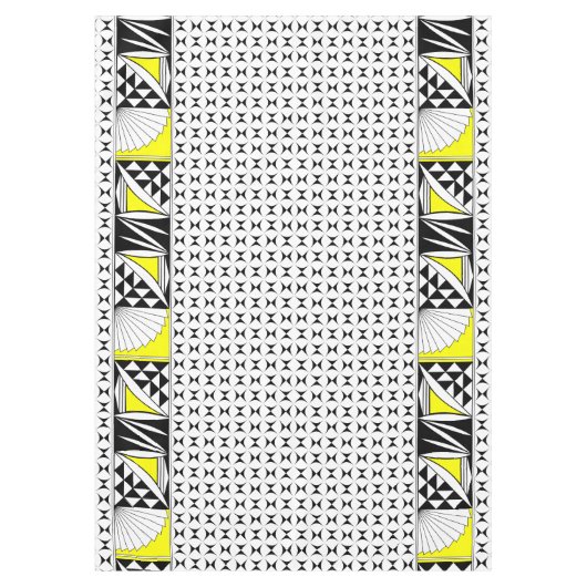 84"南西の日の出（黄） テーブルクロス (正面)