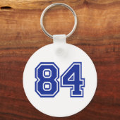 84 – 番号 キーホルダー (正面)