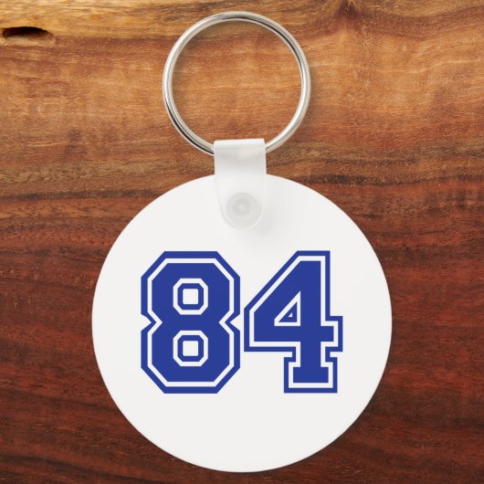84 – 番号 キーホルダー (正面)