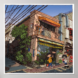 84:Barber Harutan/Kichijoji ポスター