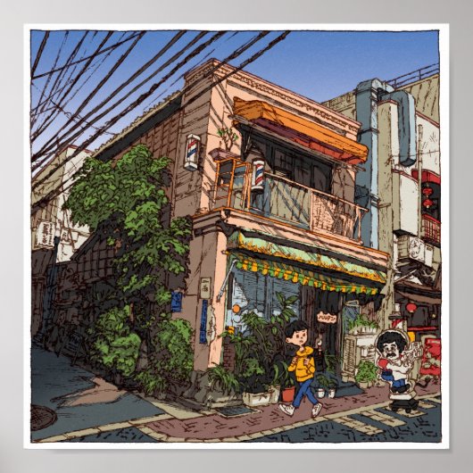 84:Barber Harutan/Kichijoji ポスター (正面)