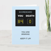 84th誕生日スコアボード カード (正面)