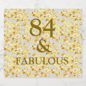 84th Birthday  スパークリングワインラベル (シングルラベル)