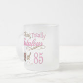 85ですばらしい フロストグラスマグカップ (正面左)