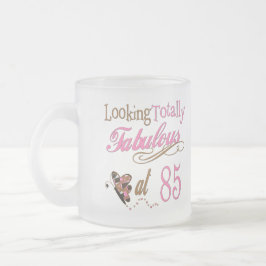 85ですばらしい フロストグラスマグカップ