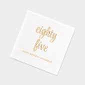 85エレガント誕生日ゴールドフォイルモダンナプキンス 箔ナプキン (左)