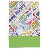 85ユニーク歳の誕生日プレゼント ミディアムペーパーバッグ (裏面)