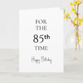 85回目の誕生日おめでとう カード (黄色い花)
