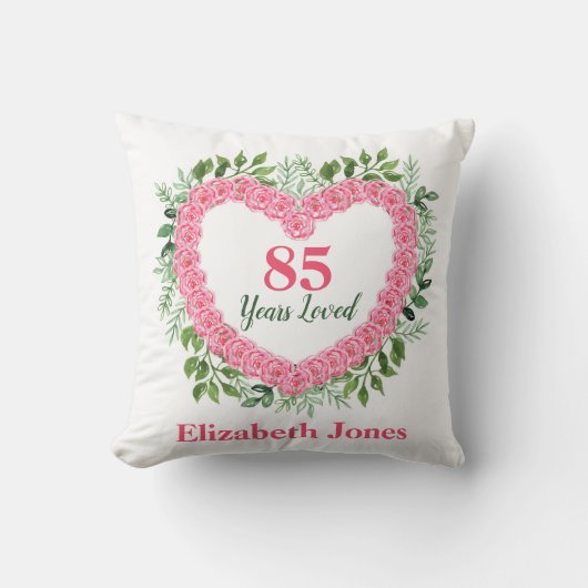 85年85th誕生日枕 クッション (正面)