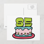 85歳お誕生日ケーキ ポストカード (正面/裏面)
