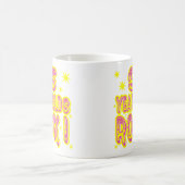 85歳の石! (ピンクの)マグ コーヒーマグカップ (中央)