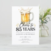 85歳の誕生日お祝い招待状 招待状 (スタンド正面)