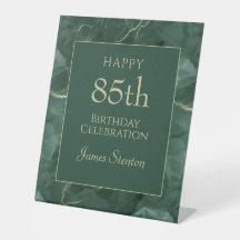 85歳の誕生日お祝い グリーンマーブル