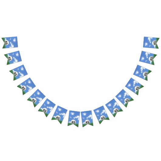 85歳の誕生日のバンティングフラッグのゴルフボール バンティングフラッグ (全)