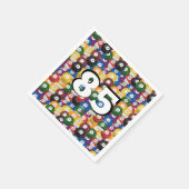 85歳の誕生日のビリヤード・ボール スタンダードカクテルナプキン (角)