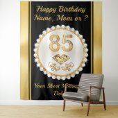 85歳の誕生日をお祝いするオーダーメイドの豪華な背景 タペストリー (インサイチュ)