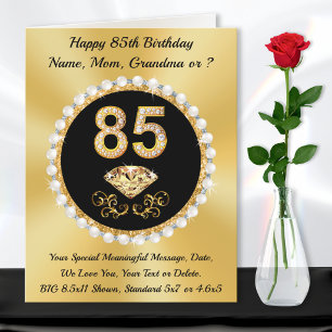 85歳の誕生日カード 女性、母、祖母、 カード
