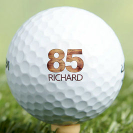 85歳の誕生日ゴルフボール 85歳ゴルファー 木製ギフト ゴルフボール