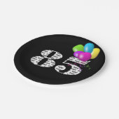 85歳の誕生日バルーンブーケ ペーパープレート (アングル)