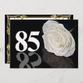 85歳の誕生日パーティーの招待状 招待状 (正面/裏面)