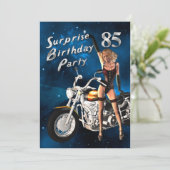 85歳の誕生日パーティーの招待 招待状 (スタンド正面)