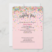 85歳の誕生日パーティーの飾り付き招待状 招待状 (正面)