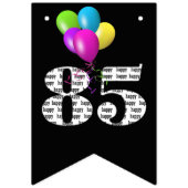85歳の誕生日パーティーバルーン バンティングフラッグ (第3の旗)