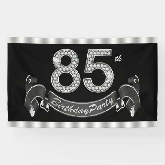 85歳の誕生日パーティー 横断幕 (横)