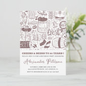 85歳の誕生日招待状メンビールヴィンテージ 招待状 (スタンド正面)