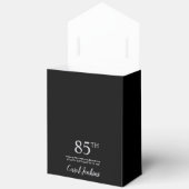 85歳の誕生日 シルバーグリッターのお礼 フェイバーボックス (見開き)