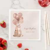 85歳の誕生日 ローズゴールドケーキ (インサイチュ)