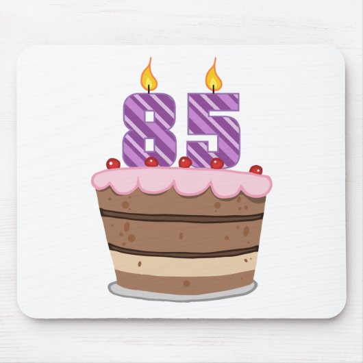 85歳オンお誕生日ケーキ マウスパッド (正面)