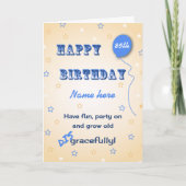 85歳カスタムの不品行で年をおもしろい取る カード (正面)