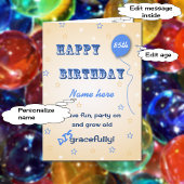 85歳カスタムの不品行で年をおもしろい取る カード