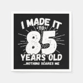 85歳皮肉ミームおもしろい85誕生日 スタンダードカクテルナプキン (正面)