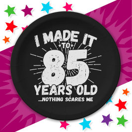 85歳皮肉ミームおもしろい85誕生日 ペーパープレート