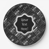 85歳素晴らし誕生日パーティモノグラパーソナライズされたム ペーパープレート (正面)