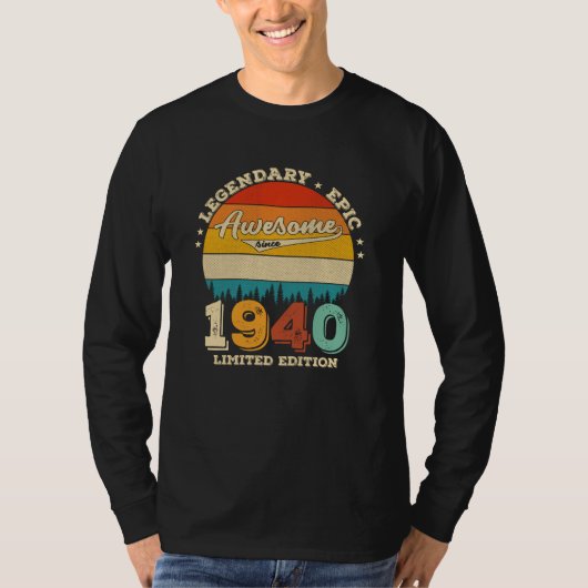 85歳1940年85素晴らし回目の誕生日 Tシャツ (正面)