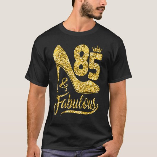 85歳85と素晴らしい85th誕生日クラウンSh Tシャツ (正面)