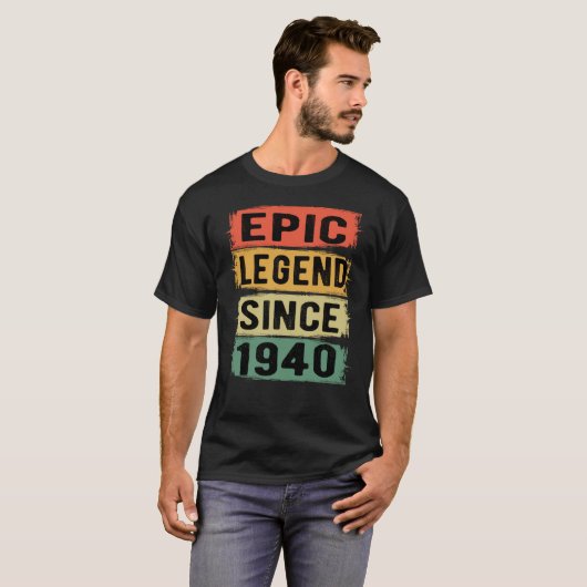 85歳Bday 1940エピックレジェンド85誕生日 Tシャツ (正面フル)